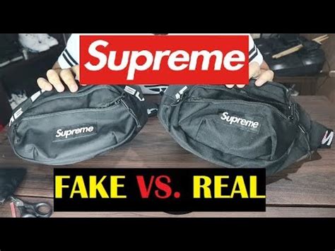 real supreme waist bag vs fake|real supreme washing tag.